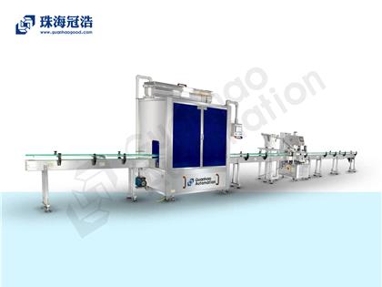 自動(dòng)16頭醫(yī)用鹽水防腐灌裝、旋蓋生產(chǎn)線